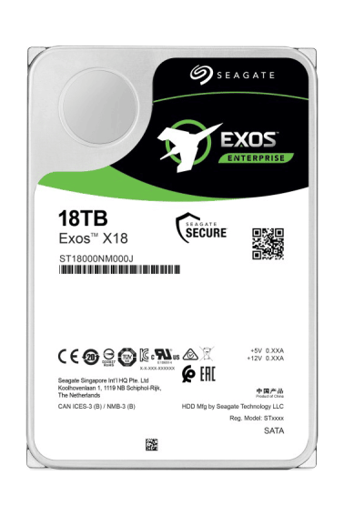 Seagate Exos X18 Enterprise 18TB Nearline SATA Festplatte