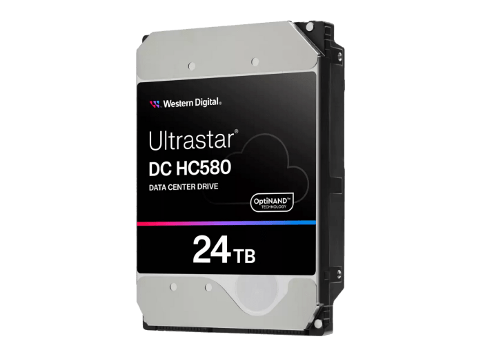 Western Digital Ultrastar DC HC580 Enterprise 24 TB Nearline SAS Festplatte